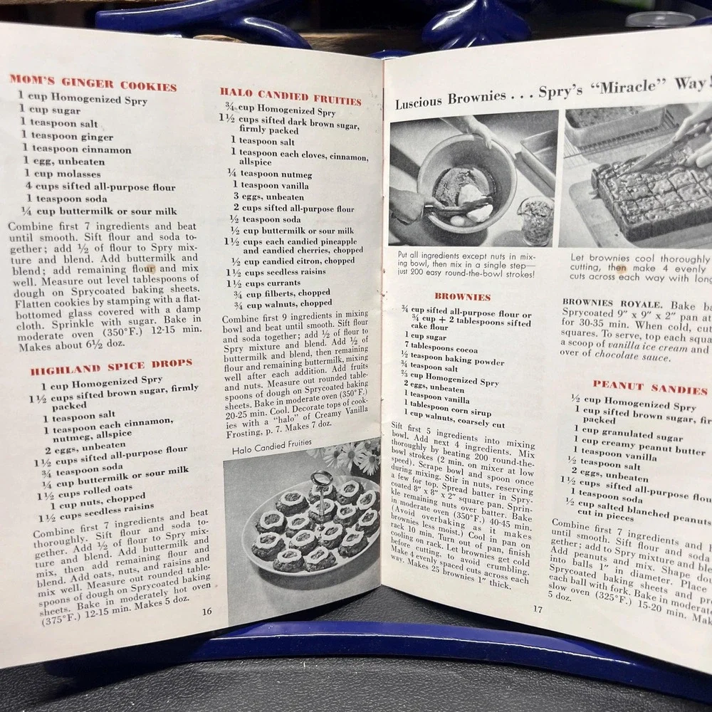 Spry 20th Anniversary Cookbook of old and‎ new favorites vtg recipe pamphlet